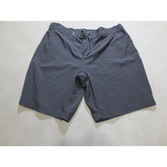 Ocean Coast Mens Shorts 2XL Black Swim Trunks Board Shorts Drawstring No Lining - Picture 1 of 7